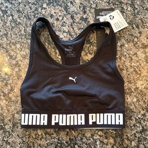 PUMA Women's Black Sports Bra NWT XS